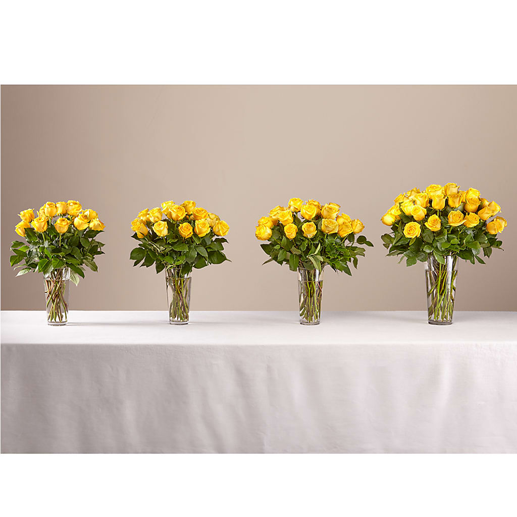 Long Stem Yellow Rose Bouquet – AKIKO'S FLORAL ARTS, Wellsboro PA