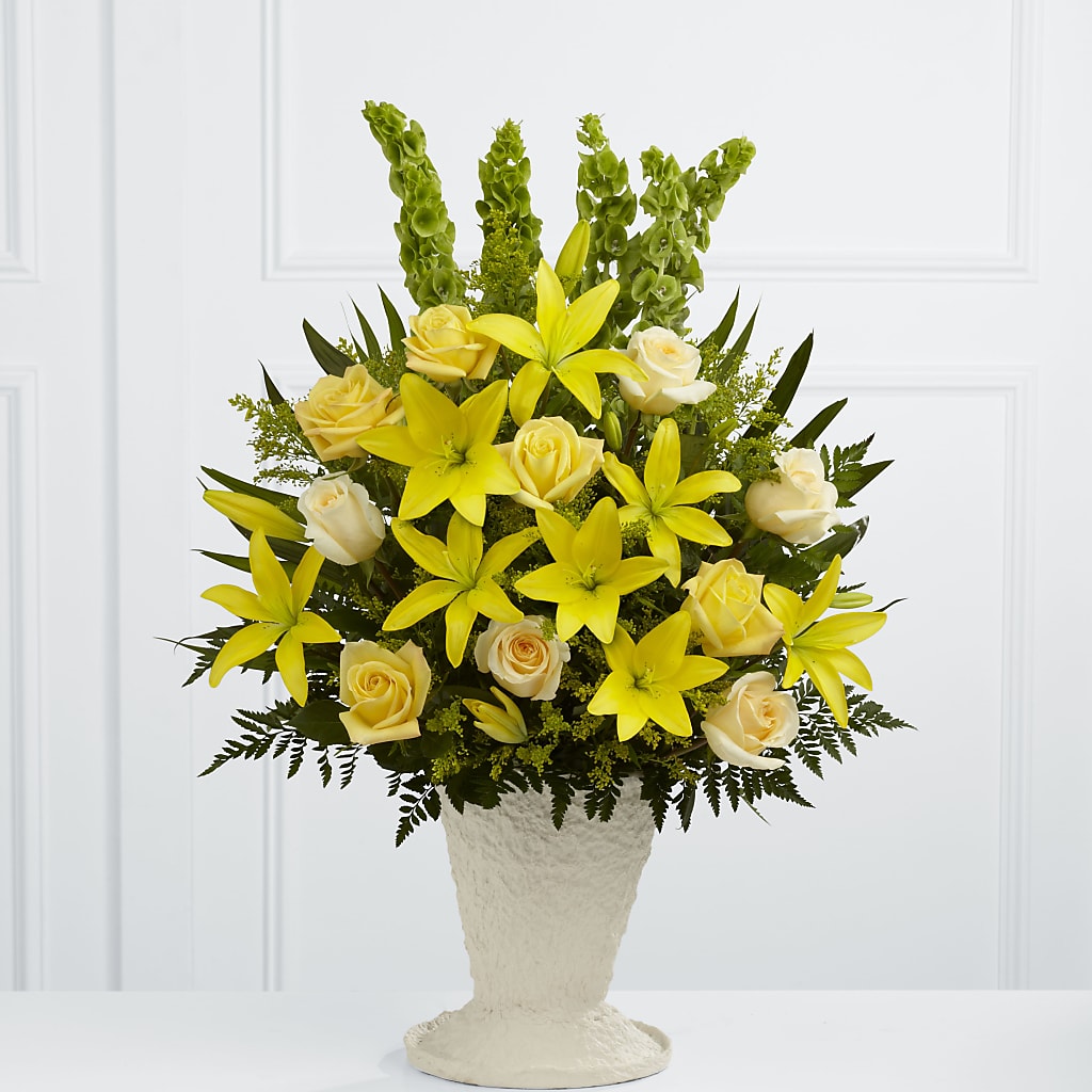 Golden Memories Arrangement – AKIKO'S FLORAL ARTS, Wellsboro PA
