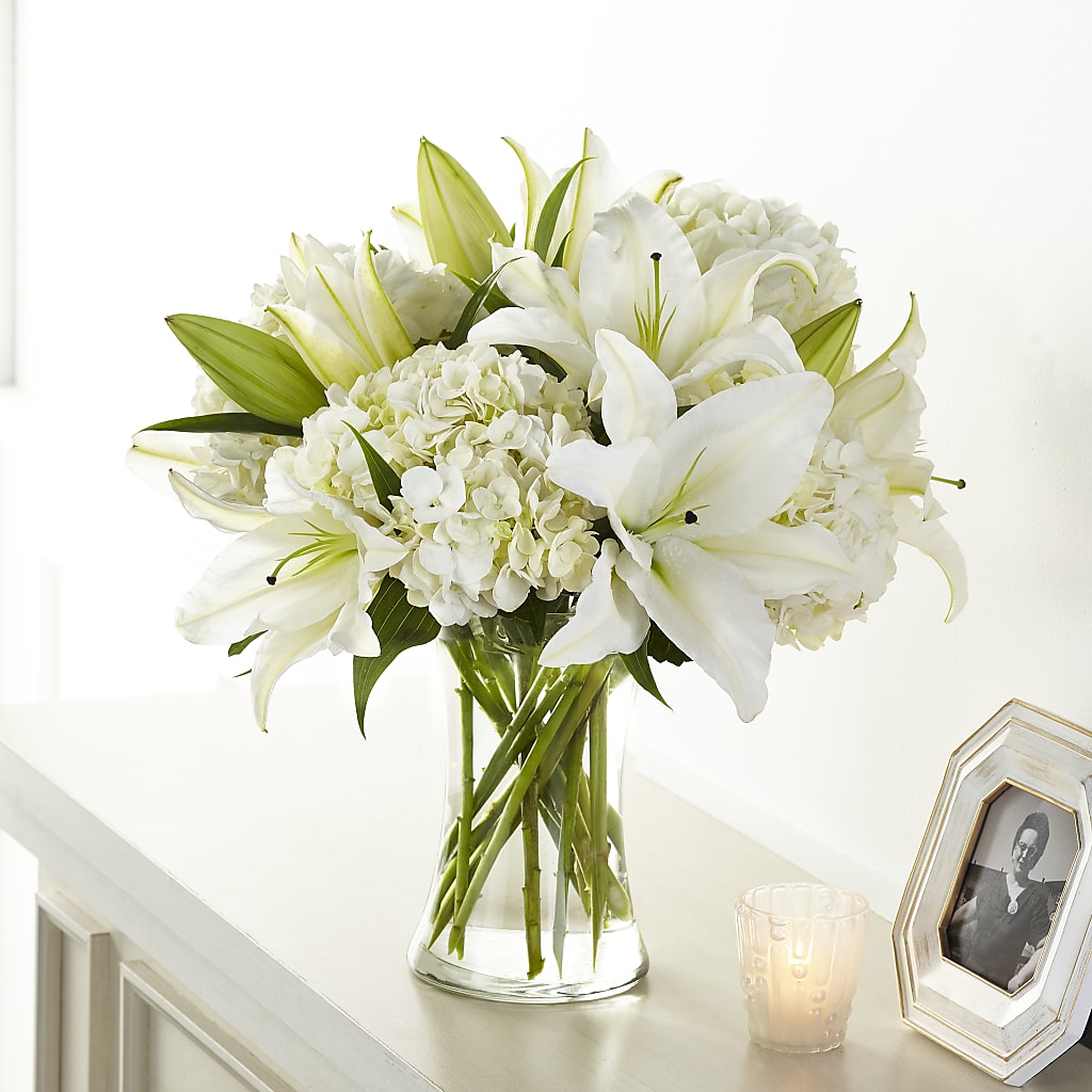 Compassionate Lily Bouquet – AKIKO'S FLORAL ARTS, Wellsboro PA