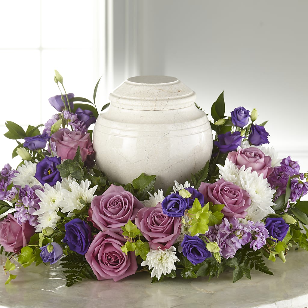 Blooming Sympathy Cremation Adornment – AKIKO'S FLORAL ARTS, Wellsboro PA