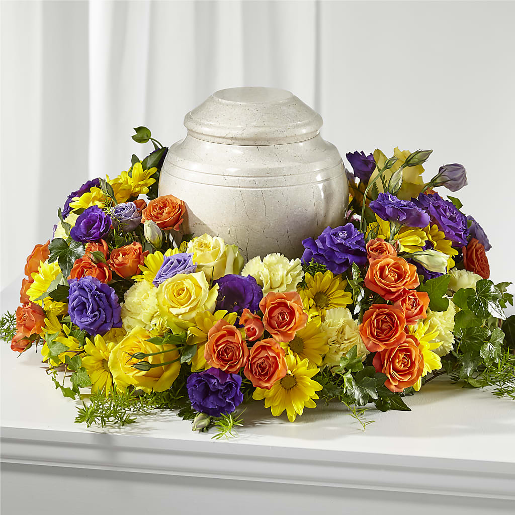 Blossoms of Remembrance Cremation Adornment – AKIKO'S FLORAL ARTS, Wellsboro PA