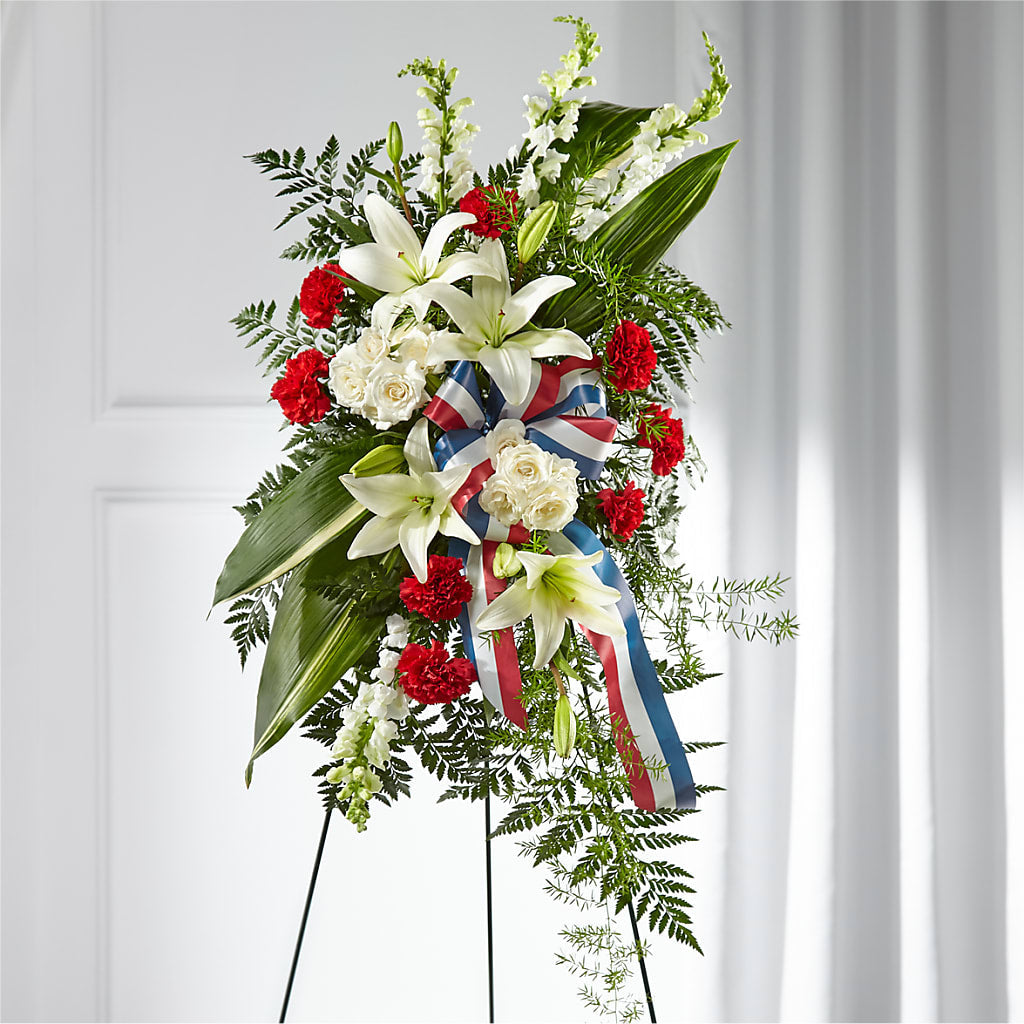 Stars of Life Standing Spray – AKIKO'S FLORAL ARTS, Wellsboro PA
