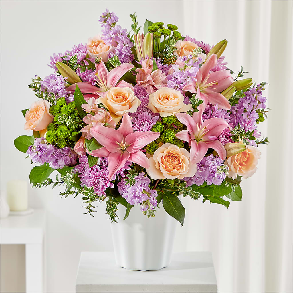 Supportive Embrace Tabletop Basket – AKIKO'S FLORAL ARTS, Wellsboro PA