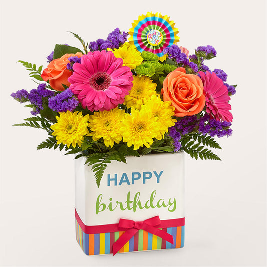 Birthday Brights Bouquet – AKIKO'S FLORAL ARTS, Wellsboro PA