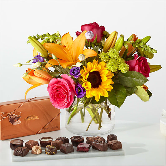 Best Day Bouquet and Chocolate Bundle – AKIKO'S FLORAL ARTS, Wellsboro PA