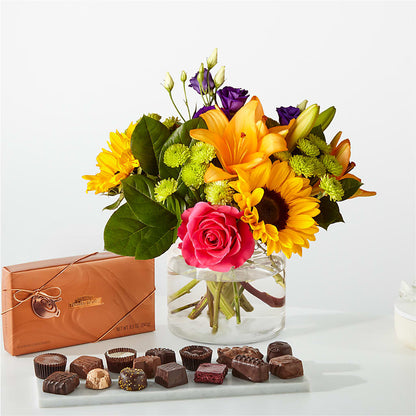 Best Day Bouquet and Chocolate Bundle – AKIKO'S FLORAL ARTS, Wellsboro PA