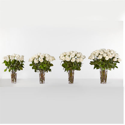 Long Stem White Rose Bouquet – AKIKO'S FLORAL ARTS, Wellsboro PA