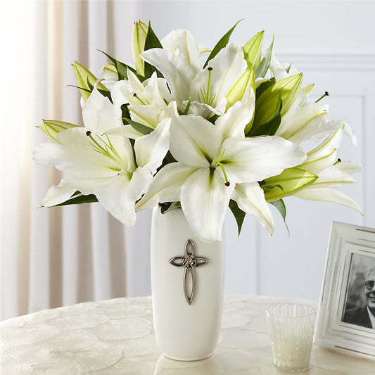 Faithful Blessings Bouquet – AKIKO'S FLORAL ARTS, Wellsboro PA