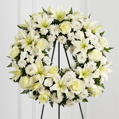 Treasured Tribute Wreath – AKIKO'S FLORAL ARTS, Wellsboro PA