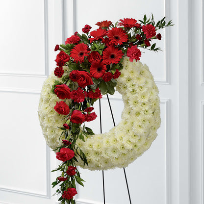 Graceful Tribute Wreath – AKIKO'S FLORAL ARTS, Wellsboro PA