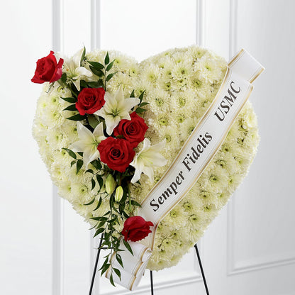 Heartfelt Hero Standing Heart – AKIKO'S FLORAL ARTS, Wellsboro PA