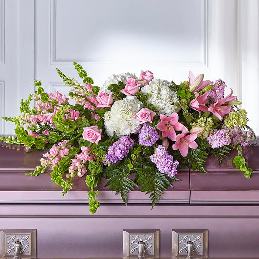 Life's Gratitude Casket Spray – AKIKO'S FLORAL ARTS, Wellsboro PA