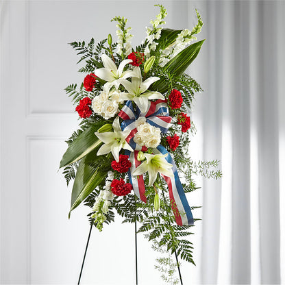 Stars of Life Standing Spray – AKIKO'S FLORAL ARTS, Wellsboro PA