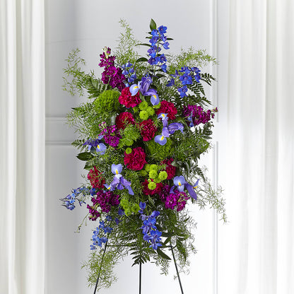 Heavenly Skies Standing Spray – AKIKO'S FLORAL ARTS, Wellsboro PA
